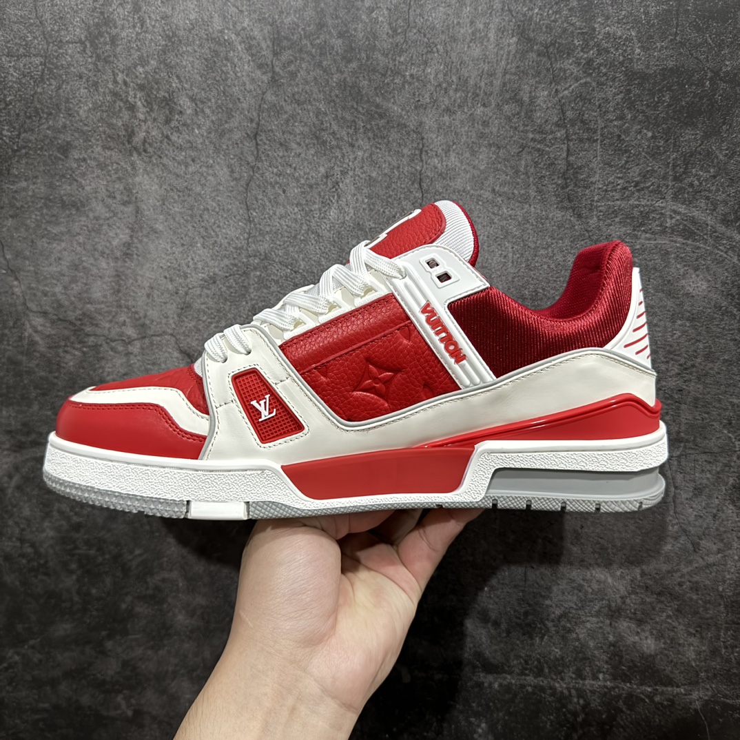 图片[2]-【广东原装版本】Louis Vuitton Trainer Sneaker Low运动板鞋全新色系大厂出品 广东原产n厚实抽屉礼品鞋盒及包装说明书防尘布袋物件n采用荔枝纹头层皮组合粒面头层皮鞋面材质n嵌入超软脚感EVA物料鞋垫n后跟耐弯折滴塑支撑片 外置TPR光泽组合隔色鞋底❗ 尺码： 38 39 40 41 42 43 44 45  编码：TL500520-鞋库