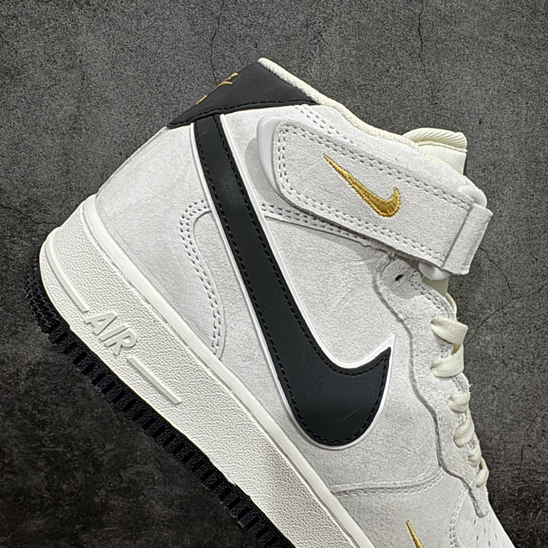 图片[7]-【公司级】Nike Air Force 1 Mid 07 白灰黑 刺绣小金钩n原楦头原纸板 打造纯正中帮空军版型 专注外贸渠道 全掌内置蜂窝气垫原盒配件 原厂中底钢印、拉帮完美官方货号：KG3031 011 Size：36 36.5 37.5 38 38.5 39 40 40.5 41 42 42.5 43 44 44.5 45 编码：LF310320-鞋库