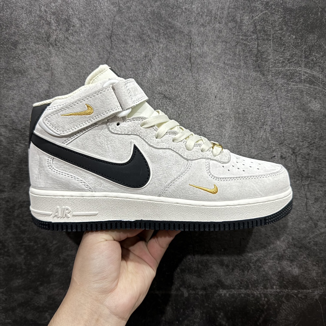 【公司级】Nike Air Force 1 Mid 07 白灰黑 刺绣小金钩n原楦头原纸板 打造纯正中帮空军版型 专注外贸渠道 全掌内置蜂窝气垫原盒配件 原厂中底钢印、拉帮完美官方货号：KG3031 011 Size：36 36.5 37.5 38 38.5 39 40 40.5 41 42 42.5 43 44 44.5 45 编码：LF310320-鞋库