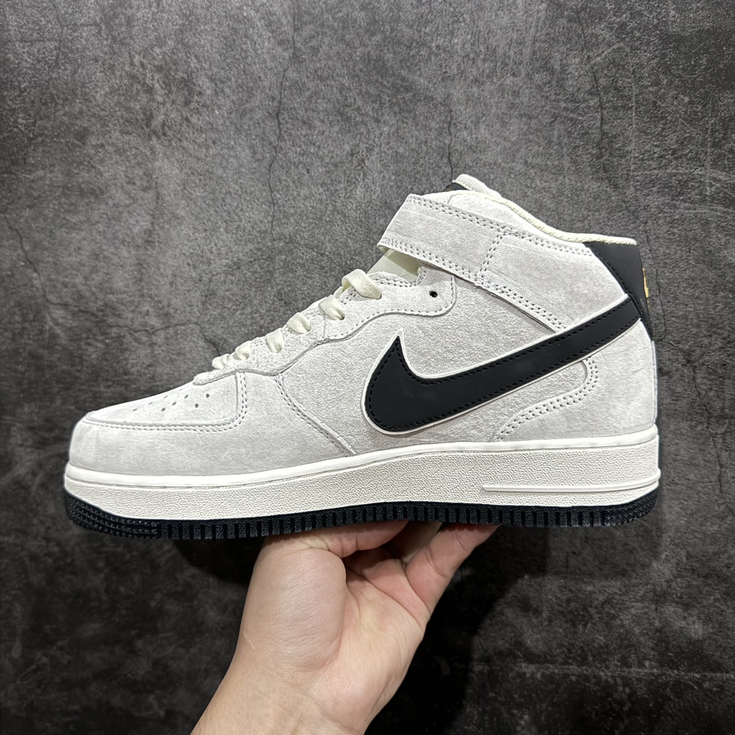 图片[2]-【公司级】Nike Air Force 1 Mid 07 白灰黑 刺绣小金钩n原楦头原纸板 打造纯正中帮空军版型 专注外贸渠道 全掌内置蜂窝气垫原盒配件 原厂中底钢印、拉帮完美官方货号：KG3031 011 Size：36 36.5 37.5 38 38.5 39 40 40.5 41 42 42.5 43 44 44.5 45 编码：LF310320-鞋库