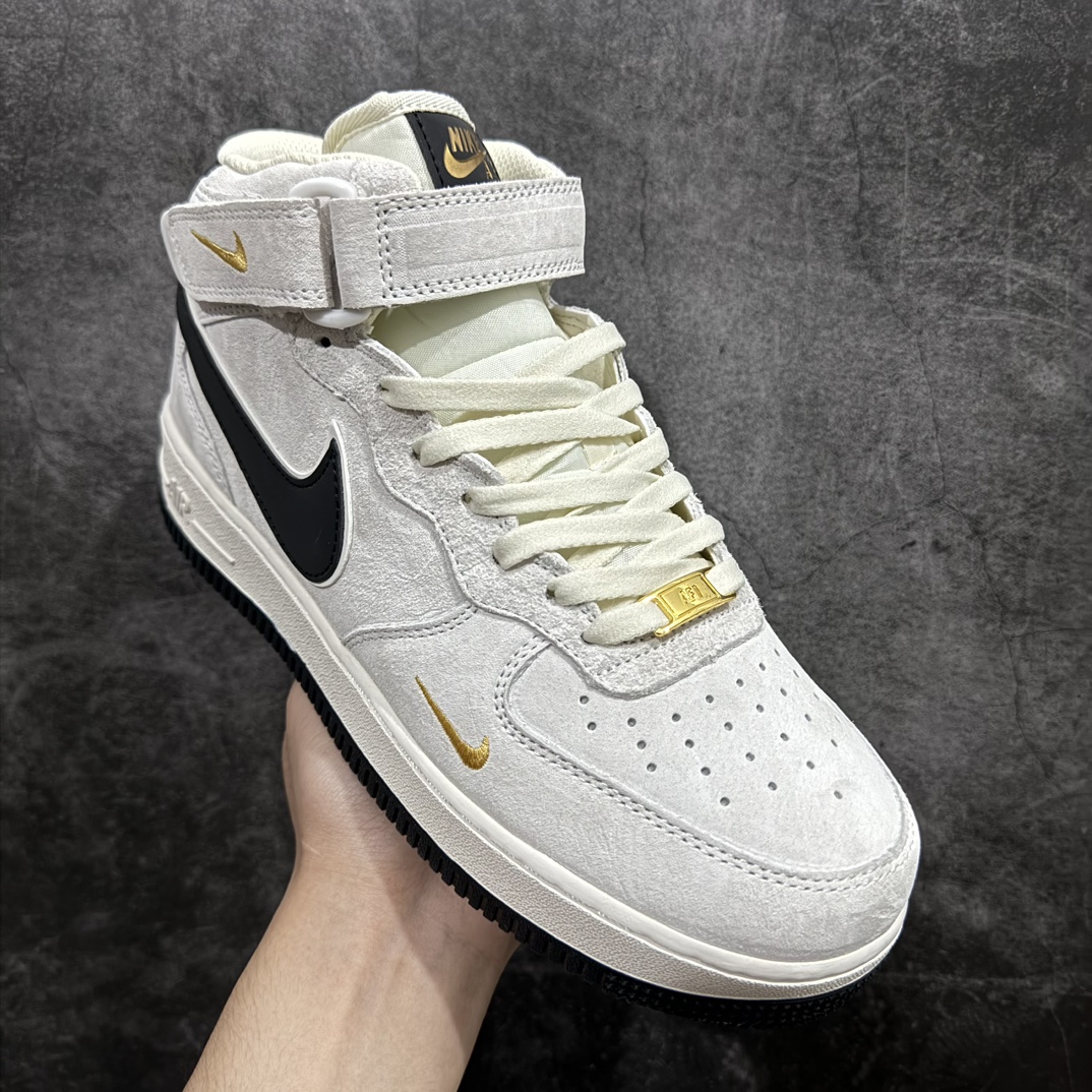 图片[3]-【公司级】Nike Air Force 1 Mid 07 白灰黑 刺绣小金钩n原楦头原纸板 打造纯正中帮空军版型 专注外贸渠道 全掌内置蜂窝气垫原盒配件 原厂中底钢印、拉帮完美官方货号：KG3031 011 Size：36 36.5 37.5 38 38.5 39 40 40.5 41 42 42.5 43 44 44.5 45 编码：LF310320-鞋库