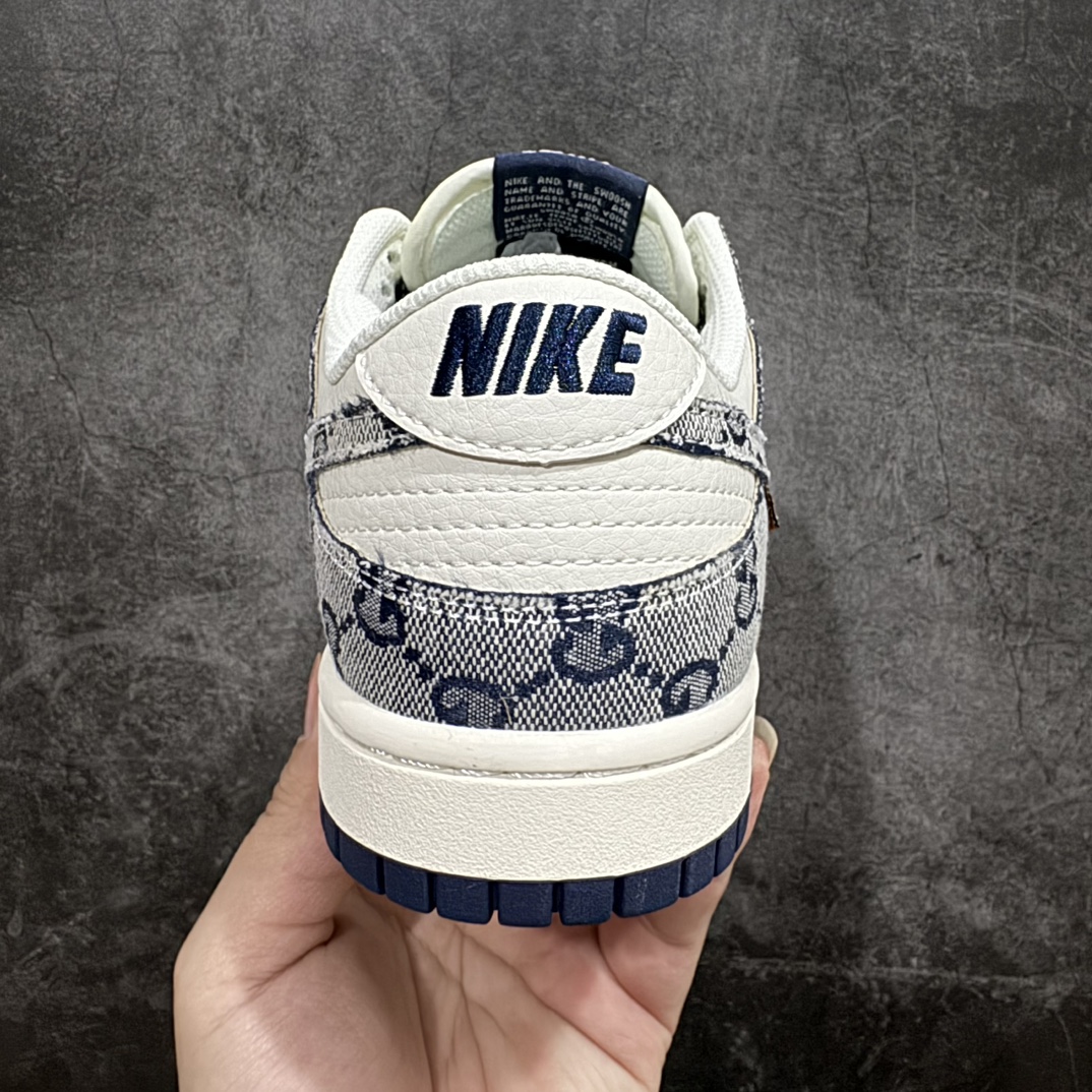 图片[4]-【定制版】Nk SB Dunk Low 古驰联名-墨蓝 周年高端定制 低帮休闲板鞋 BB9676-313n#定制鞋盒 大厂纯原品质出货 超高清洁度 皮料切割干净无任何毛边 细节完美  尺码：36 36.5 37.5 38 38.5 39 40 40.5 41 42 42.5 43 44 44.5 45 编码：HXS320340-鞋库