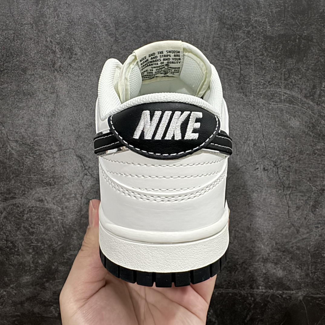 图片[4]-【定制版】Nike SB Dunk Low 米白黑勾n原装头层材料 独家版型蒸餾加工n帶來的是更好的视觉和脚感体验n大厂纯原品质出货 清洁度电绣工艺 皮料切割干净无任何毛边 细节完美 货号: SJ1089-002  尺码：36 36.5 37.5 38 38.5 39 40 40.5 41 42 42.5 43 44 44.5 45 编码：FS240260-鞋库