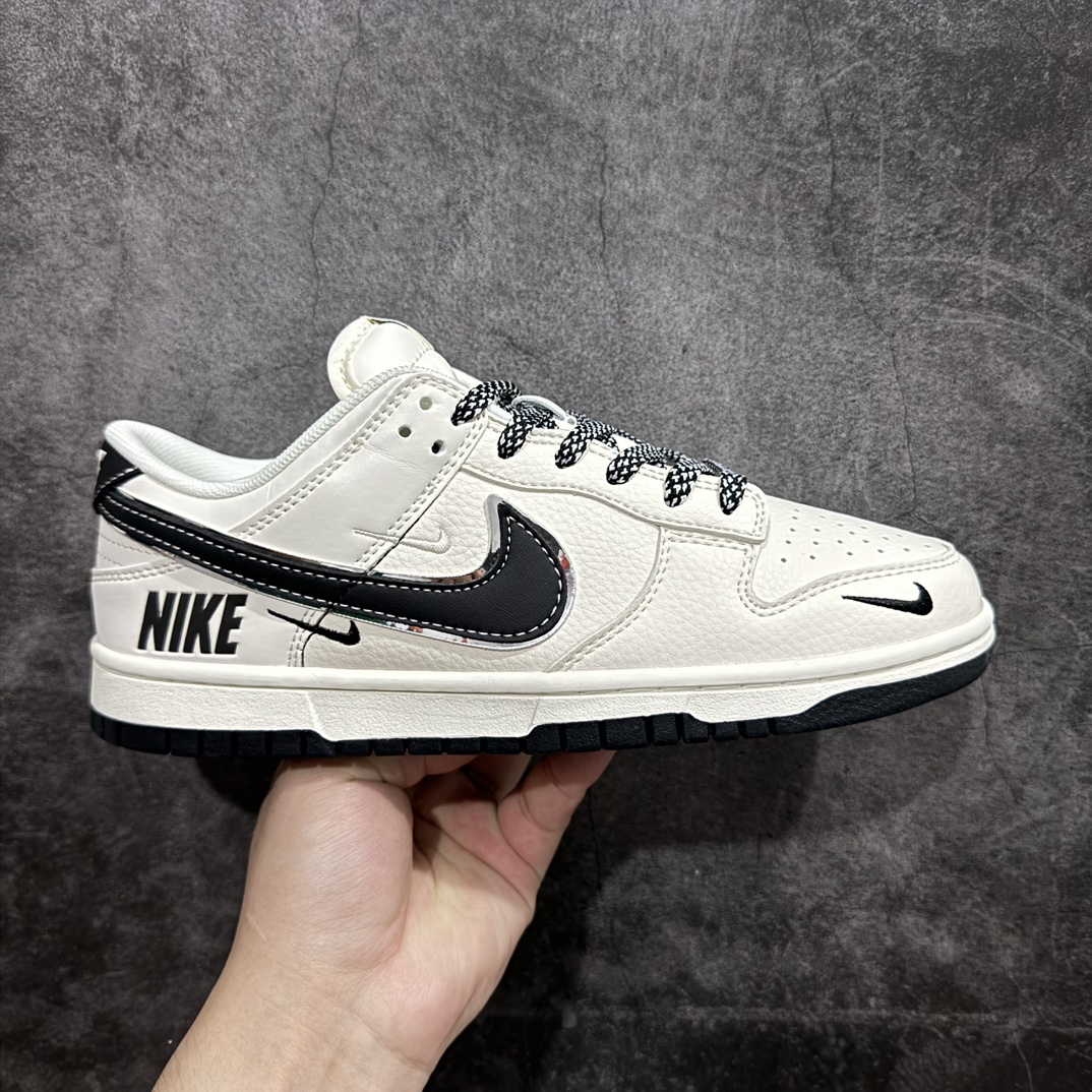 【定制版】Nike SB Dunk Low 米白黑勾n原装头层材料 独家版型蒸餾加工n帶來的是更好的视觉和脚感体验n大厂纯原品质出货 清洁度电绣工艺 皮料切割干净无任何毛边 细节完美 货号: SJ1089-002  尺码：36 36.5 37.5 38 38.5 39 40 40.5 41 42 42.5 43 44 44.5 45 编码：FS240260-鞋库