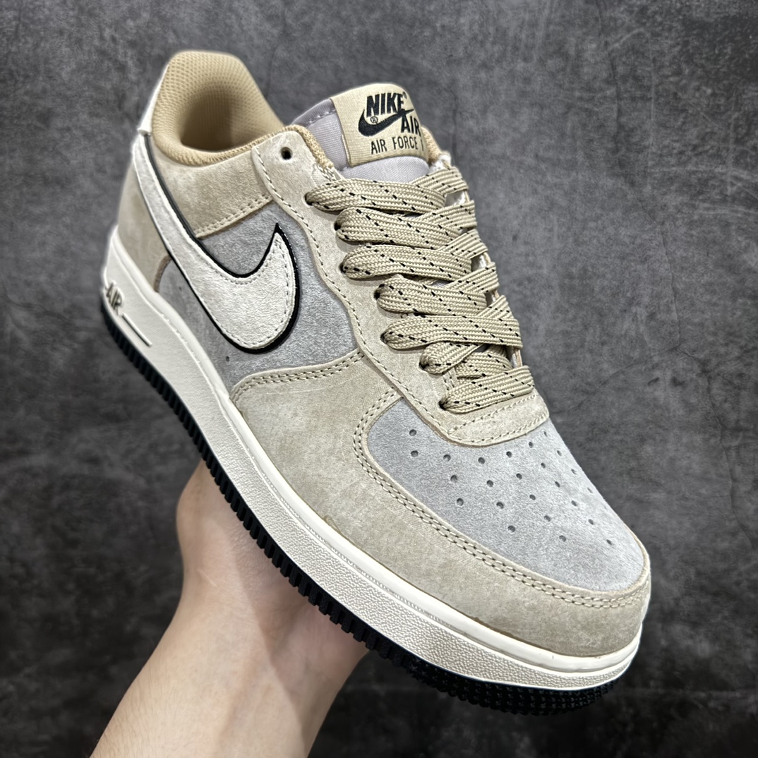 图片[3]-【公司级】Akira x Nk Air Force 1\’07 Low 卡其灰 麂皮 满天星配色 空军一号低帮休闲板鞋n#原厂麂皮 原楦原纸板 纯正版型 正品NFC感应芯片 高清洁度 内置全掌气垫 货号：DK3966-153 尺码：36 36.5 37.5 38 38.5 39 40 40.5 41 42 42.5 43 44 44.5 45  编码：LF310320-鞋库