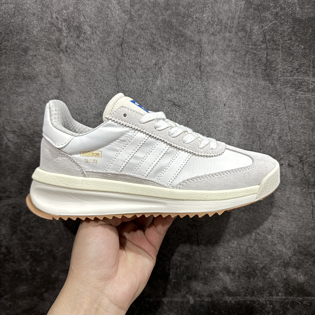 【神版】adidas originals SL 72n超轻便透气复古慢跑鞋n鞋头的设计饱满圆润鞋面是翻毛皮和尼龙材质结合 上脚舒适柔软n橡胶大底非常耐磨防滑 包裹性很好 整体纤长 货号: ID1031 尺码: 35.5 36 36.5 37 38 38.5 39 40 40.5 41 42 42.5 43 44 45 编码：DZ220250-鞋库