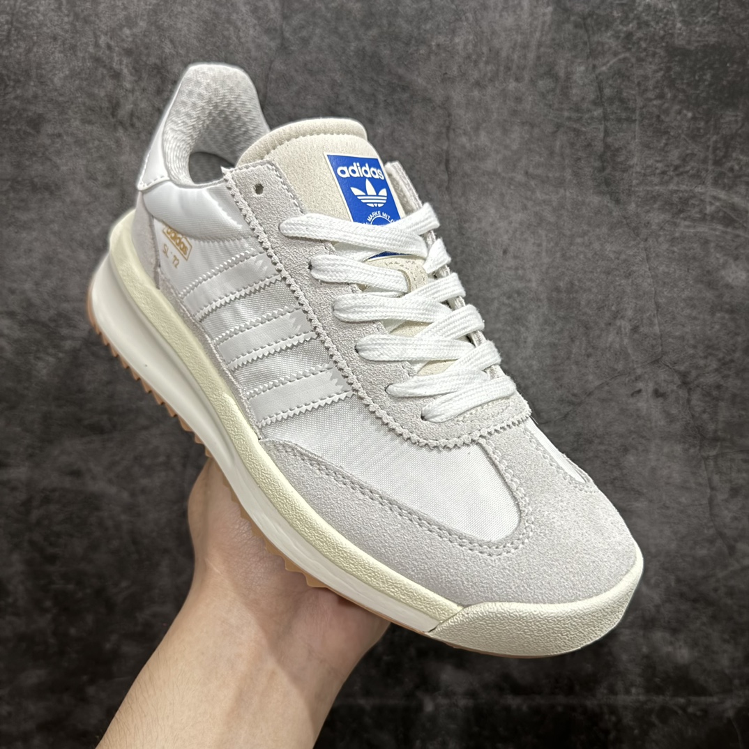 图片[3]-【神版】adidas originals SL 72n超轻便透气复古慢跑鞋n鞋头的设计饱满圆润鞋面是翻毛皮和尼龙材质结合 上脚舒适柔软n橡胶大底非常耐磨防滑 包裹性很好 整体纤长 货号: ID1031 尺码: 35.5 36 36.5 37 38 38.5 39 40 40.5 41 42 42.5 43 44 45 编码：DZ220250-鞋库