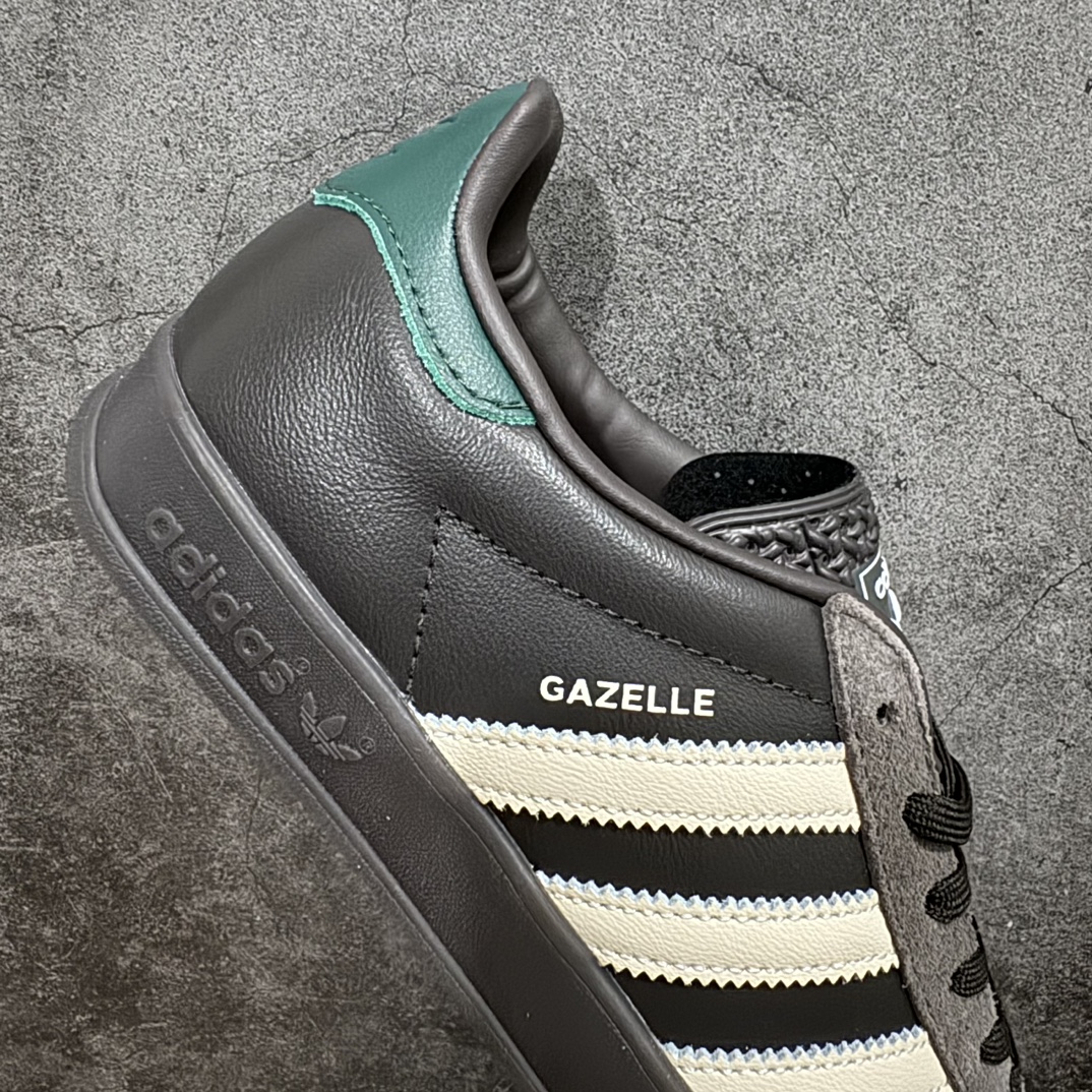 纯原版AdidasOriginalsGazelleIndoor防滑低帮T头德训鞋GZ复古系列棕色IH03