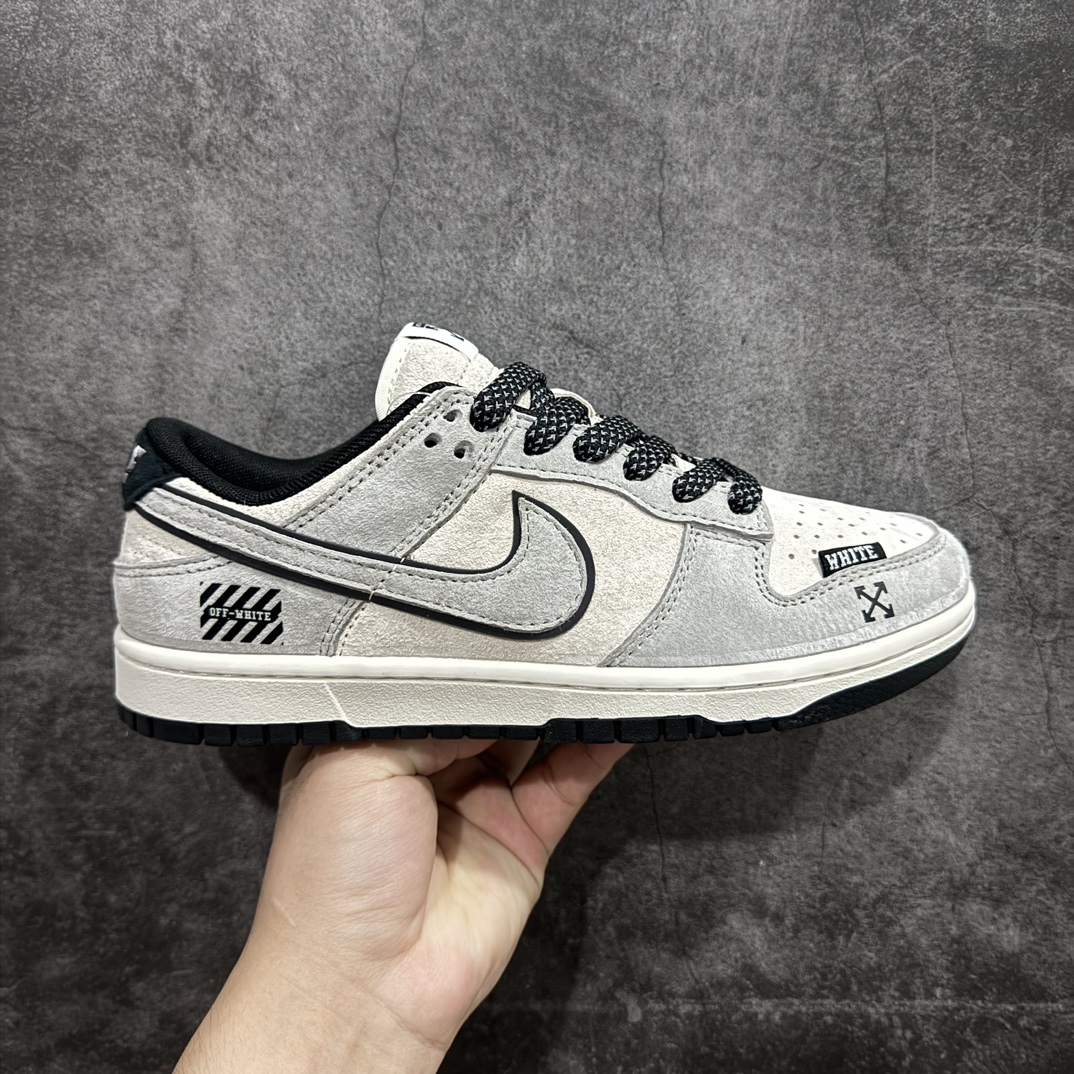 【定制版】Nike SB Dunk Low x OFF-WHITE 灰翻毛满天星n纯原大厂出品 极力推荐n原装头层材料 独家版型蒸餾加工n帶來的是更好的视觉和脚感体验n大厂纯原品质出货 清洁度 电绣工艺皮料切割干净无任何毛边 细节完美 官方货号：DQ1098 521 尺码：36 36.5 37.5 38 38.5 39 40 40.5 41 42 42.5 43 44 44.5 45  编码：HXS340360n-鞋库