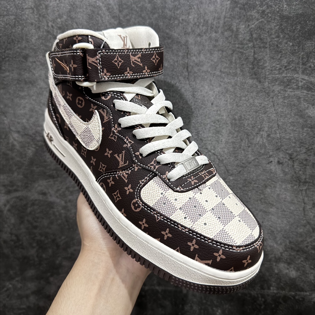 图片[3]-【公司级】海外限量发售！Nike Air Force 1 \’07 Low “LV联名–经典棕印花”空军一号 中帮 运动鞋 休闲鞋 折边针车 工艺难度大 原楦头原纸板 原装鞋盒 定制五金配件 内置全掌气垫 原厂鞋底货号：DV0688-200 Size：36 36.5 37.5 38 38.5 39 40 40.5 41 42 42.5 43 44 44.5 45 编码：HXS250260-鞋库