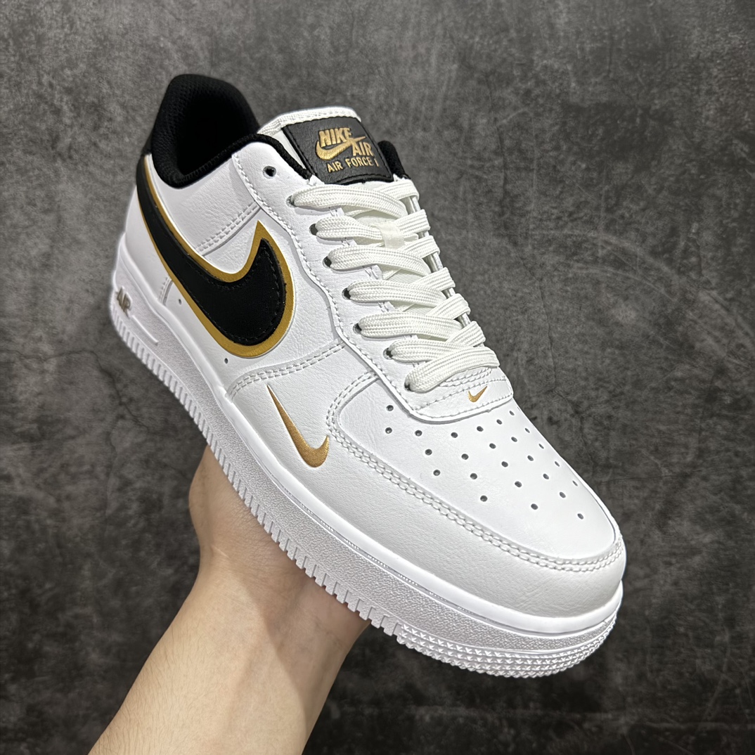 图片[3]-【公司级】Nike Air Force 1 Low 白黑金n原楦头原纸板 打造纯正空军版型 专注外贸渠道 全掌内置蜂窝气垫原盒配件 原厂中底钢印、拉帮完美  官方货号：DA8481 100 Size：36 36.5 37.5 38 38.5 39 40 40.5 41 42 42.5 43 44 45 编码：CC230240-鞋库