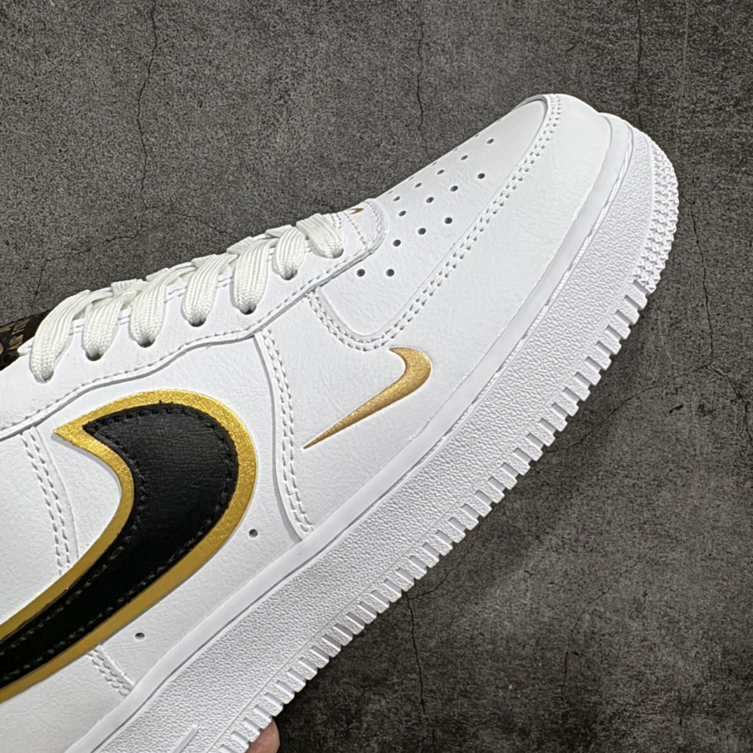 图片[6]-【公司级】Nike Air Force 1 Low 白黑金n原楦头原纸板 打造纯正空军版型 专注外贸渠道 全掌内置蜂窝气垫原盒配件 原厂中底钢印、拉帮完美  官方货号：DA8481 100 Size：36 36.5 37.5 38 38.5 39 40 40.5 41 42 42.5 43 44 45 编码：CC230240-鞋库