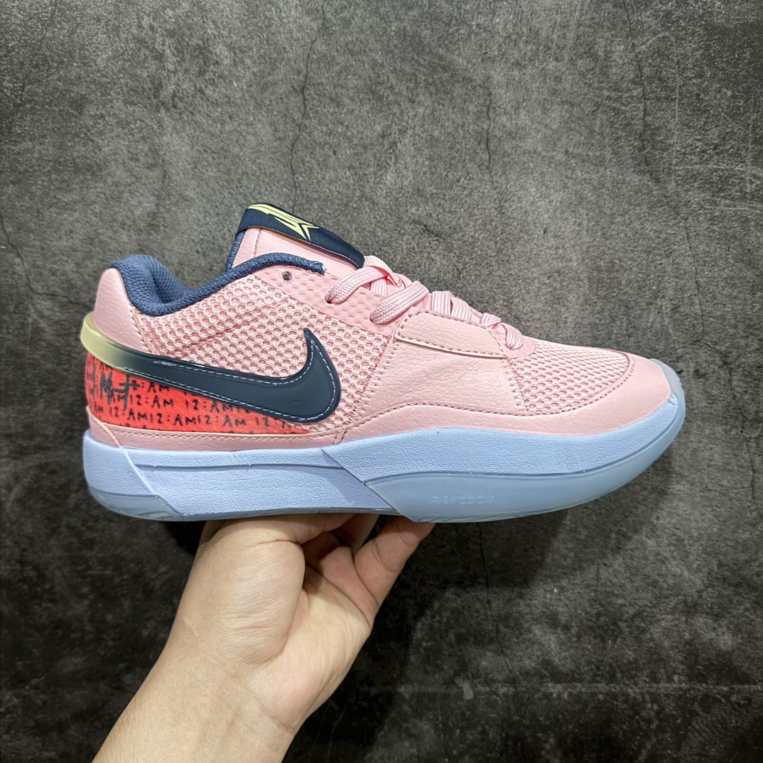 【CK版本】Nike JA 1 EP 莫兰特n防滑低帮篮球鞋 先行公司级n简单的中底配置 前掌Zoom Air 加上全掌React带来充分的缓震回弹脚感低重心的设计也让它备受后卫选手的喜爱n此鞋款的设计能够同时兼顾缓震性能和稳固脚感搭配稳定设计 助你实现快速移动表现n耐穿橡胶外底 提供可驾驭户外球场的强劲抓地力 货号:FV1282-600 尺码：39-47.5 编码：CK260280-鞋库