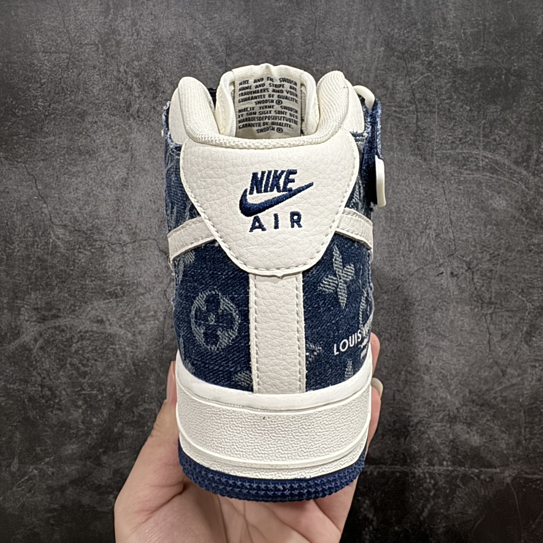 图片[4]-【公司级】海外限量发售NIke Air Force 1 \’07 Low “LV联名–荧光蓝牛仔印花”空军一号 中帮 运动鞋 休闲鞋 折边针车 工艺难度大 原楦头原纸板 原装鞋盒 定制五金配件 内置全掌气垫 原厂鞋底货号：DQ7688-200 Size：36 36.5 37.5 38 38.5 39 40 40.5 41 42 42.5 43 44 44.5 45 编码：HXS250260-鞋库