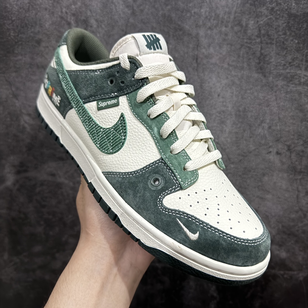 图片[3]-【定制版】Nike SB Dunk Low x Supreme x UNDEFEATED 白绿翻毛n纯原大厂出品 极力推荐n原装头层材料 独家版型蒸餾加工n帶來的是更好的视觉和脚感体验n大厂纯原品质出货 清洁度 电绣工艺皮料切割干净无任何毛边 细节完美 官方货号：DJ2024 042 尺码：36 36.5 37.5 38 38.5 39 40 40.5 41 42 42.5 43 44 44.5 45  编码：HXS340360-鞋库