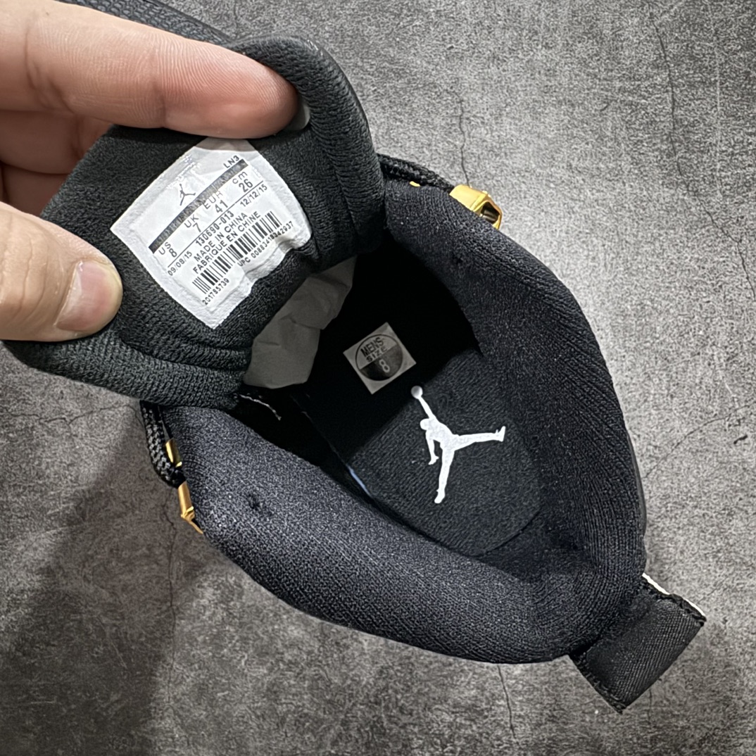 图片[8]-【TK至尊版】Air Jordan AJ12 Retro The Master 潮流 中帮 复古篮球鞋 男款 黑金n全新订单 高端零售外贸混卖专供品质国内专业外贸AJ大厂出品原厂楦头纸板 原厂皮料打造 原厂真碳板 内置气垫  尺码：40 40.5 41 42 42.5 43 44 44.5 45 46 47.5 编码：ZG480520-鞋库