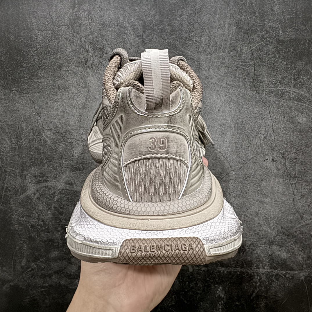 BALENCIAGA3XLSneakers巴黎世家十代网布系带低帮走秀复古老爹鞋全套原纸板楦头开发最原汁