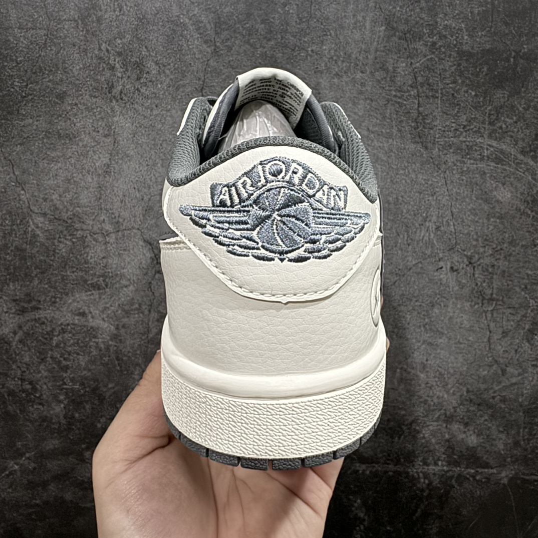 图片[4]-【定制版】Fragment Design x Travis Scott x Air Jordan 1 Low乔丹1代低帮倒钩藤原浩闪电联名白深灰勾 货号：LJ5188-024 尺码：36 36.5 37.5 38 38.5 39 40 40.5 41 42 42.5 43 44 44.5 45 编码：HXS320340-鞋库