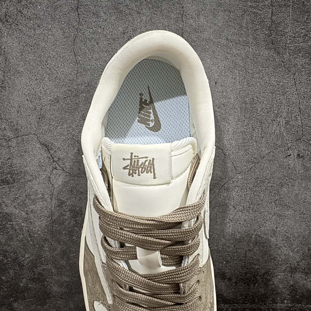 图片[8]-【定制版】Stussy x Travis Scott x Air Jordan 1 Low乔丹1代低帮倒钩斯图西联名米白浅棕 货号：JH6089-001 尺码：36 36.5 37.5 38 38.5 39 40 40.5 41 42 42.5 43 44 44.5 45 编码：HXS320340-鞋库