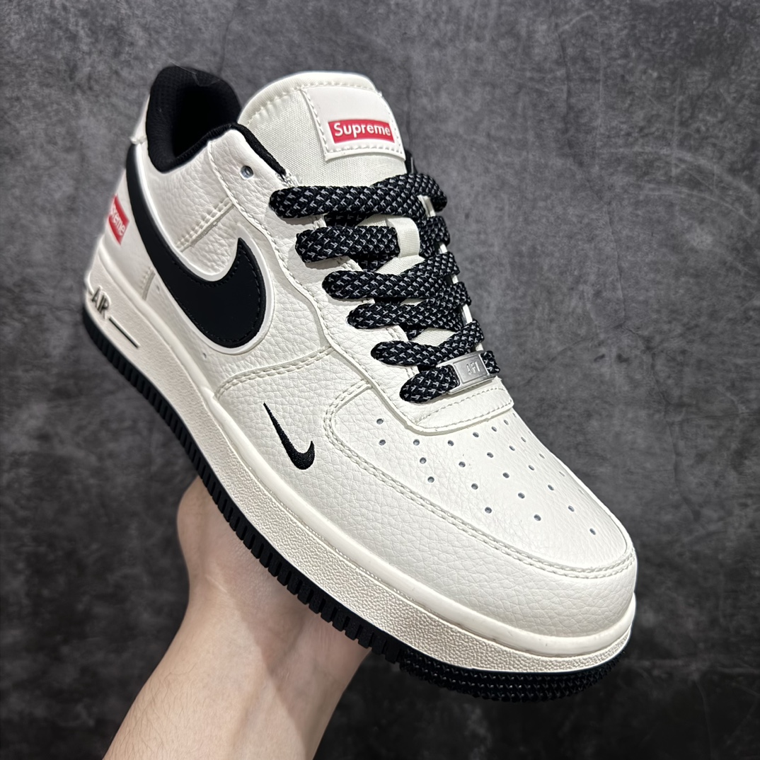 图片[3]-【公司级】海外限量发售NIke Air Force 1 \’07 Low “Supreme联名——米黑满天星”空军一号 低帮 运动鞋 休闲鞋 折边针车 工艺难度大 原楦头原纸板 原装鞋盒 定制五金配件 内置全掌气垫 原厂鞋底货号：XZ6188-013 Size：36 36.5 37.5 38 38.5 39 40 40.5 41 42 42.5 43 44 44.5 45 编码：HXS310320-鞋库