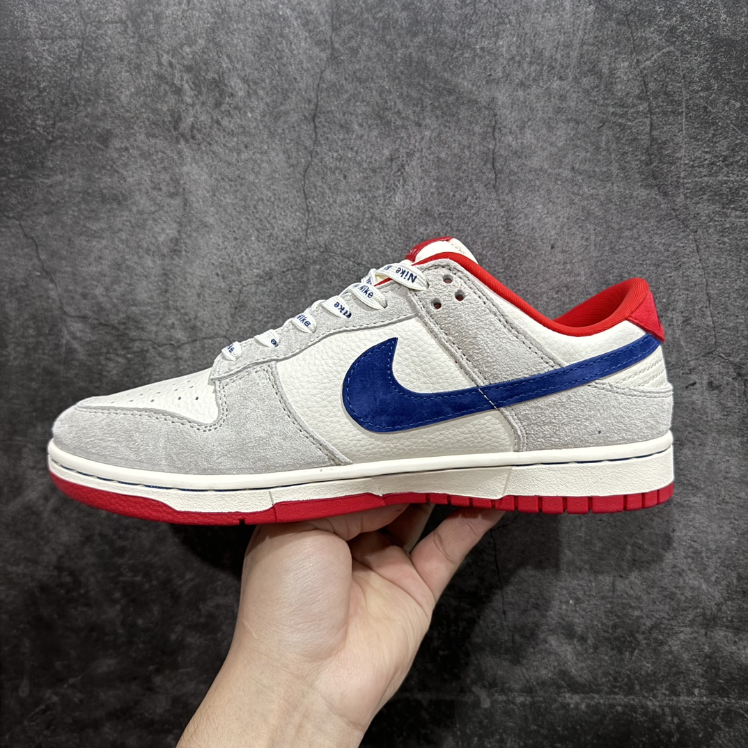 图片[2]-【定制版】Nk SB Dunk Low 纪梵希联名-灰蓝红双小勾 周年高端定制 低帮休闲板鞋 CF3688-033rn#定制鞋盒 大厂纯原品质出货 超高清洁度 皮料切割干净无任何毛边 细节完美r 尺码：36 36.5 37.5 38 38.5 39 40 40.5 41 42 42.5 43 44 44.5 45 编码：HXS320340-鞋库