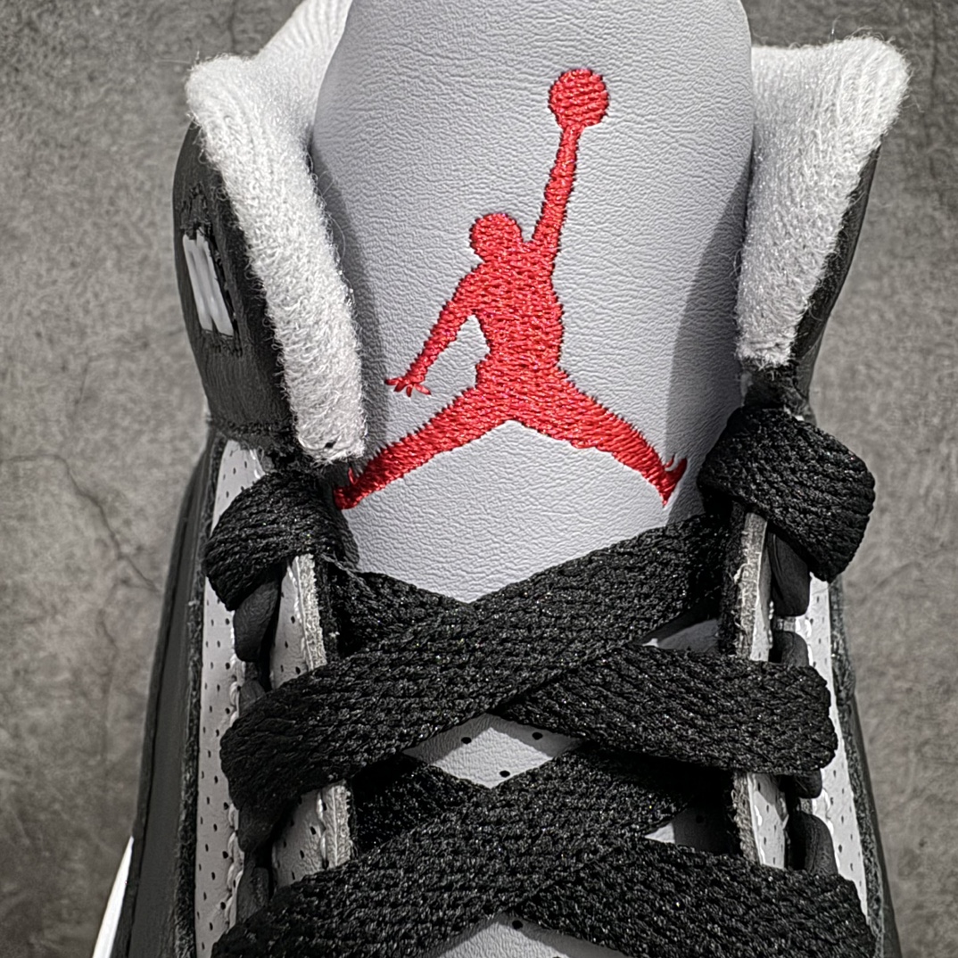 图片[7]-【GX/美版绿x】Air Jordan 3 OG “Black Cement” 2024版aj3黑水泥出货  货号：DN3707-010nn原厂皮料 原装细纹磨砂爆裂纹n原楦原纸板开发 确保原汁原味原厂皮料质感色泽绝无偏差完美中底拉帮 原厂中底钢印 原档案大底 如假白送 大底纹路气垫通透度PU的回弹性均百分百还原原厂电绣鞋舌飞人刺绣针数立体讲究精细欢迎对比正品原鞋  尺码：40-47.5 编码：GX490520-鞋库