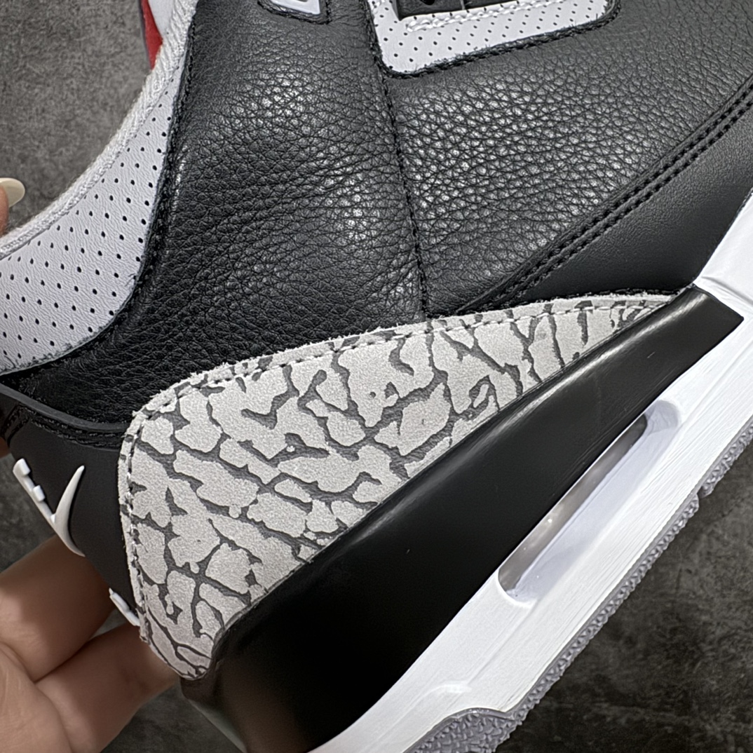 图片[4]-【GX/美版绿x】Air Jordan 3 OG “Black Cement” 2024版aj3黑水泥出货  货号：DN3707-010nn原厂皮料 原装细纹磨砂爆裂纹n原楦原纸板开发 确保原汁原味原厂皮料质感色泽绝无偏差完美中底拉帮 原厂中底钢印 原档案大底 如假白送 大底纹路气垫通透度PU的回弹性均百分百还原原厂电绣鞋舌飞人刺绣针数立体讲究精细欢迎对比正品原鞋  尺码：40-47.5 编码：GX490520-鞋库