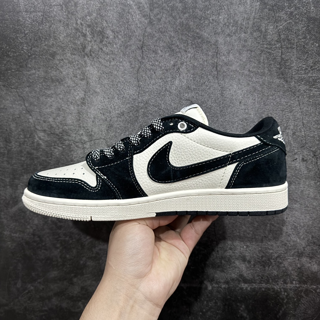 图片[2]-【定制版】Travis Scott x Nike Air Jordan 1 Low x SupremenAir Jordan 1 Low 反转黑米小钩满天星倒钩 纯原版本n全鞋采用原装头层皮，用料扎实 精雕细琢n鞋型极致还原 飞翼3D打印改良 深度立体四线中底拉帮皮料选材 钢印 背胶一应俱全 全新批次 原装原模大底全鞋原厂定制皮料，手感细腻正确折边工艺 完美细节诠释 官方货号：SJ2068 124 Size：36 36.5 37.5 38 38.5 39 40 40.5 41 42 42.5 43 44 44.5 45 编码：HXS320340-鞋库