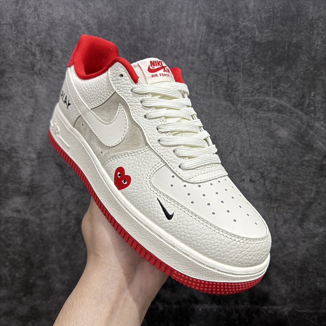 图片[3]-【公司级】海外限量发售NIke Air Force 1 \’07 Low “川久保玲联名–米白红底”空军一号 低帮 运动鞋 休闲鞋 折边针车 工艺难度大 原楦头原纸板 原装鞋盒 定制五金配件 内置全掌气垫 原厂鞋底货号：KK3333-003 Size：36 36.5 37.5 38 38.5 39 40 40.5 41 42 42.5 43 44 44.5 45 编码：HXS310320-鞋库