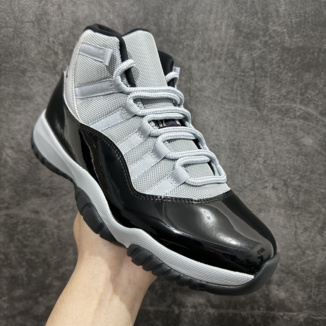 外贸纯原AirJordanAJ11Retro黑灰CT8012-005原楦原档案数据开模打造原厂中底拉帮钢