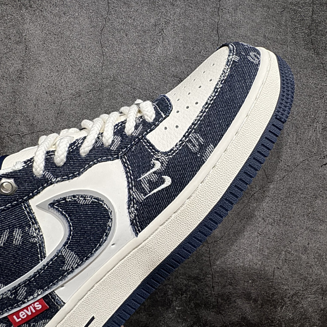 图片[6]-【公司级】海外限量发售NIke Air Force 1 \’07 Low “李维斯联名——深蓝牛仔”空军一号 低帮 运动鞋 休闲鞋 折边针车 工艺难度大 原楦头原纸板 原装鞋盒 定制五金配件 内置全掌气垫 原厂鞋底货号：SJ6698-002 Size：36 36.5 37.5 38 38.5 39 40 40.5 41 42 42.5 43 44 44.5 45 编码：LF310320-鞋库