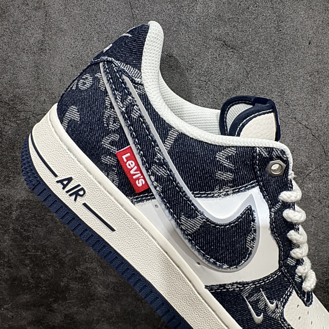 图片[7]-【公司级】海外限量发售NIke Air Force 1 \’07 Low “李维斯联名——深蓝牛仔”空军一号 低帮 运动鞋 休闲鞋 折边针车 工艺难度大 原楦头原纸板 原装鞋盒 定制五金配件 内置全掌气垫 原厂鞋底货号：SJ6698-002 Size：36 36.5 37.5 38 38.5 39 40 40.5 41 42 42.5 43 44 44.5 45 编码：LF310320-鞋库