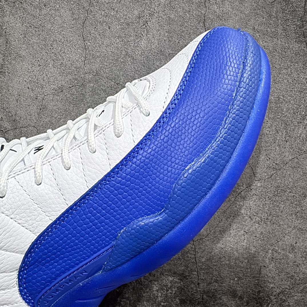 纯原AirJordanAJ12Retro潮流中帮复古篮球鞋男款白蓝CT8013-140全新订单高端零售外