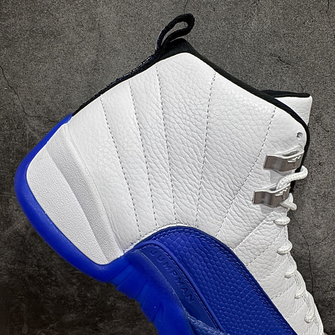 纯原AirJordanAJ12Retro潮流中帮复古篮球鞋男款白蓝CT8013-140全新订单高端零售外