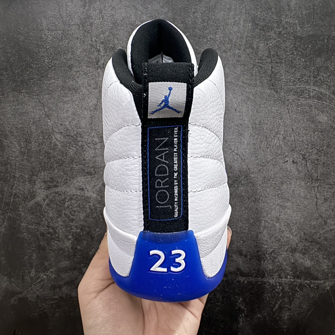 纯原AirJordanAJ12Retro潮流中帮复古篮球鞋男款白蓝CT8013-140全新订单高端零售外