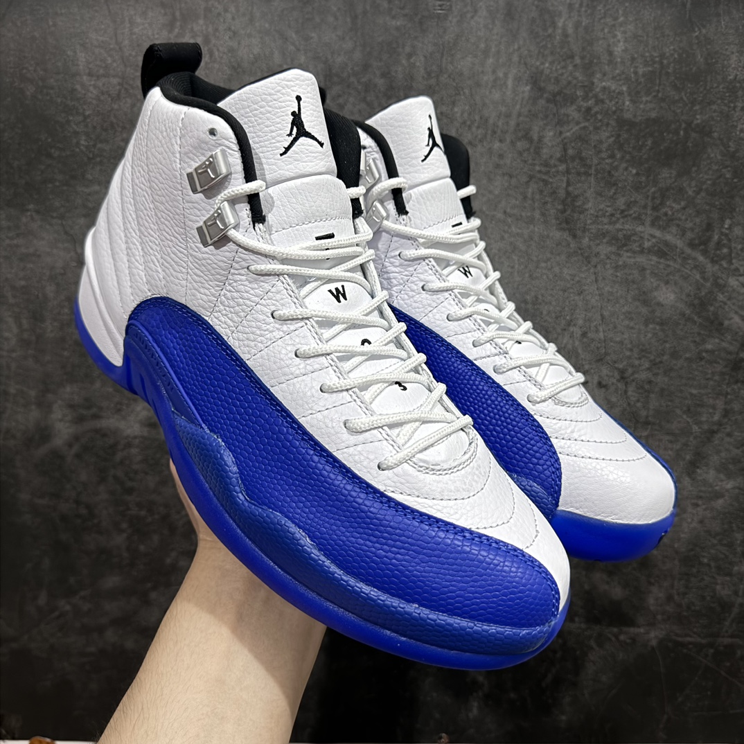 【TK至尊版】Air Jordan AJ12 Retro 潮流 中帮 复古篮球鞋 男款白蓝CT8013-140n全新订单 高端零售外贸混卖专供品质国内专业外贸AJ大厂出品原厂楦头纸板 原厂皮料打造 原厂真碳板 内置气垫  尺码：40 40.5 41 42 42.5 43 44 44.5 45 46 47.5 编码：ZG480520-鞋库