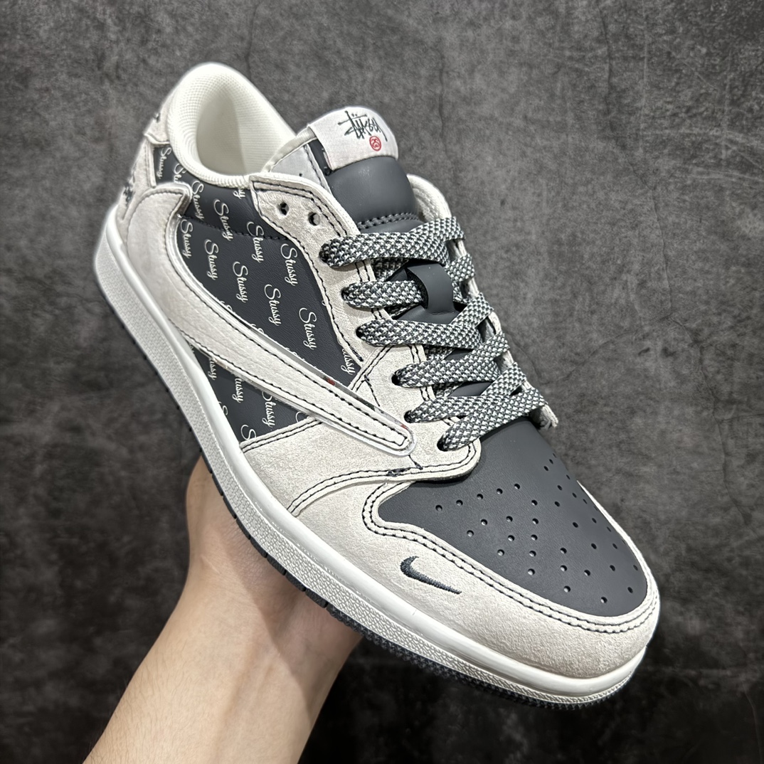 图片[3]-【定制版】TS x Air Jordan AJ1 Low 倒钩低帮联名定制配色 XY2688-120原厂内置气垫魔块 A模大底 头层小牛皮 鞋舌AJ原厂专用牛津布+AJ专用反口珍珠布+原厂无杂质高弹内里海棉+特殊封边弹力鞋带SIZE：36 36.5 37.5 38 38.5 39 40 40.5 41 42 42.5 43 44 44.5 45 46 47.5 编码：HXS320340-鞋库