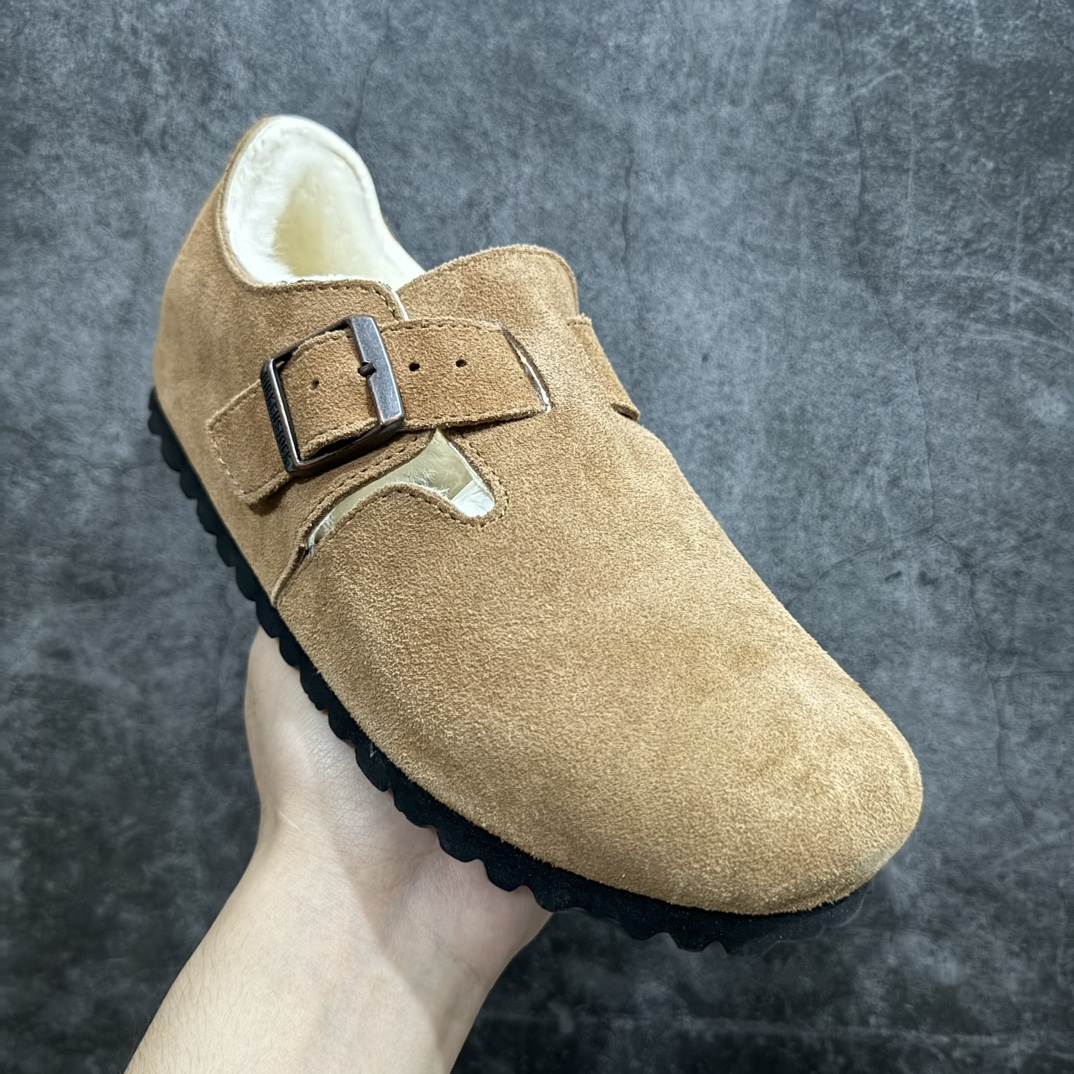 图片[3]-【LG顶级版】Birkenstock 博肯软木休闲鞋包头牛皮绒山革毛毛系列官方代工厂工艺 品质看得见nLondon-Shearling内里羊毛n每一步都是安全感！以极致的温暖游走街头成就自然流露的斐然气质n万年经典勃肯包头软底拖鞋强势推出，一个品牌就是一个鞋子类型，其构造鉴于人体工学设计，让脚完全解放舒适打造的，所以其脚床的构造完全贴合脚的弧度。nSIZE：35-40 编码：T290320-鞋库