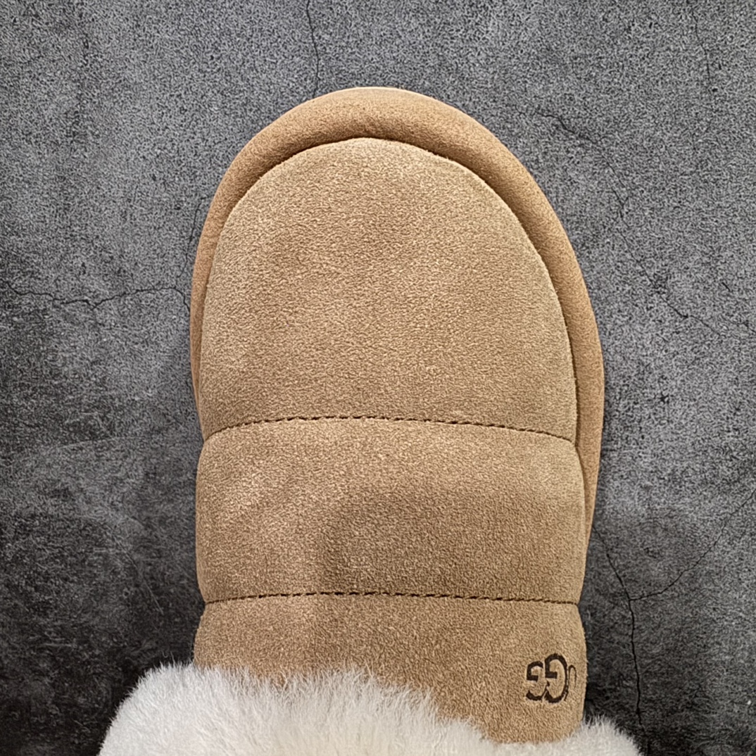 图片[5]-【X1广东礼盒版】市面顶级版本 UGG 毛毛虫厚底4cm 厚底1146390n 女款 小红书爆款n广州外贸大厂生产 鞋头到鞋垫真羊皮毛一体 独立外盒包装 芯片 带防水工艺 区别市面任何版本1.5Ccm薄底 独立原版开发大底 羊绒鞋垫 冬季保暖外出 家居都是很适合的选择 进年uug推出款式系列 局部偏向年轻消费者喜好 也走到时尚潮流穿搭的前沿 鞋身材质 防泼水涂层翻毛皮鞋面 17毫米UGGPURE™植入式羊毛内底 轻便防滑舒适橡胶外底 带有品牌LOGO商标 带全套包装  尺码: 35 36 37 38 39 40 编码：HH340360-鞋库