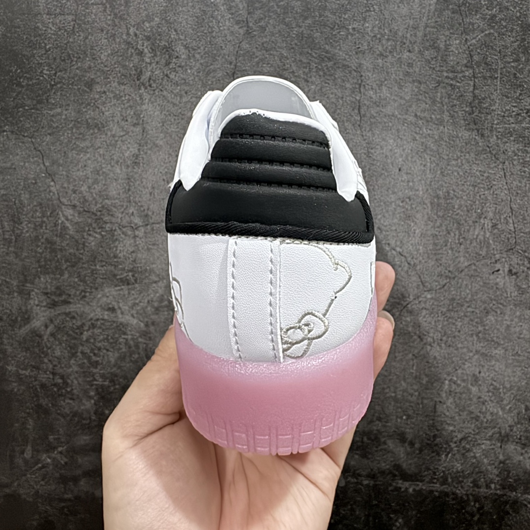 图片[4]-【神版】Adidas/阿迪达斯 男女运动鞋 三叶草 hello kitty 猫 SAMBAVEGAN休闲鞋德训复古板鞋经典运动鞋nn采用环保设计的焕新adidas Samba经典鞋,力求伴你前行。继承原版风格和质感,同时采用环保设计,旨在助力打造美好未来。含标志性T形鞋头,旨在保留往日足球风。• 常规型剪裁• 系带设计• 穿着舒适• 标志性经典鞋• 橡胶外底• 合成衬里• 该产品所用材质不含动物制品。 货号：IG4450n码数：36 36⅔ 37⅓ 38 38⅔ 39⅓ 40  编码：DZ210240-鞋库