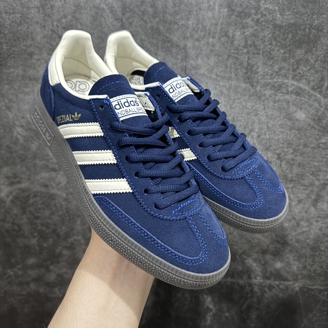 【纯原Top版】Adidas Handball Spezial  阿迪达斯经典款牛皮复古休闲板鞋 黄白生胶 IF7087n原厂原档案开发出品 皮料切割干净无任何毛边鞋型细节完美 超高清洁度 市场最高版本  尺码：35.5 36 36.5 37 38 38.5 39 40 40.5 41 42 42.5 43 44 44.5 45 编码：TO240260-鞋库