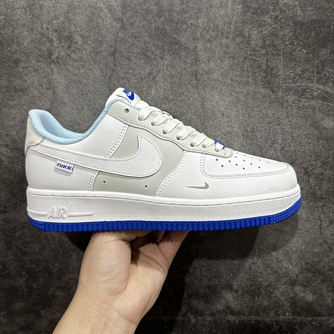 【公司级】Nike Air Force 1 Low 灰白蓝 空军一号低帮运动休闲板鞋 原楦头原纸板 打造纯正空军版型#专注外贸渠道 全掌内置蜂窝气垫 #原盒配件 原厂中底钢印、拉帮完美货号：FB1844-111 尺码：36 36.5 37.5 38 38.5 39 40 40.5 41 42 42.5 43 44 44.5 45 编码：CC230240-鞋库