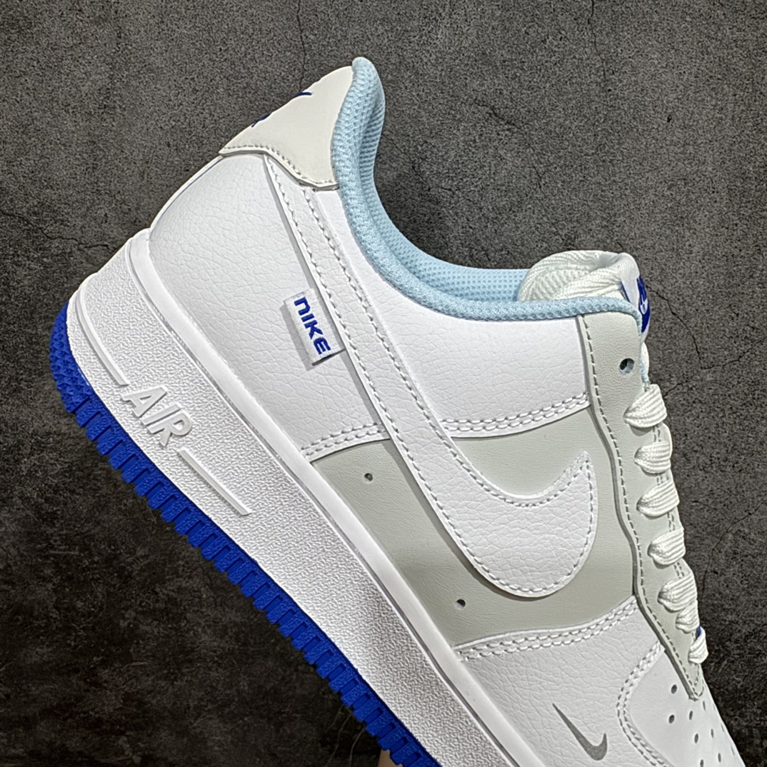 图片[7]-【公司级】Nike Air Force 1 Low 灰白蓝 空军一号低帮运动休闲板鞋 原楦头原纸板 打造纯正空军版型#专注外贸渠道 全掌内置蜂窝气垫 #原盒配件 原厂中底钢印、拉帮完美货号：FB1844-111 尺码：36 36.5 37.5 38 38.5 39 40 40.5 41 42 42.5 43 44 44.5 45 编码：CC230240-鞋库