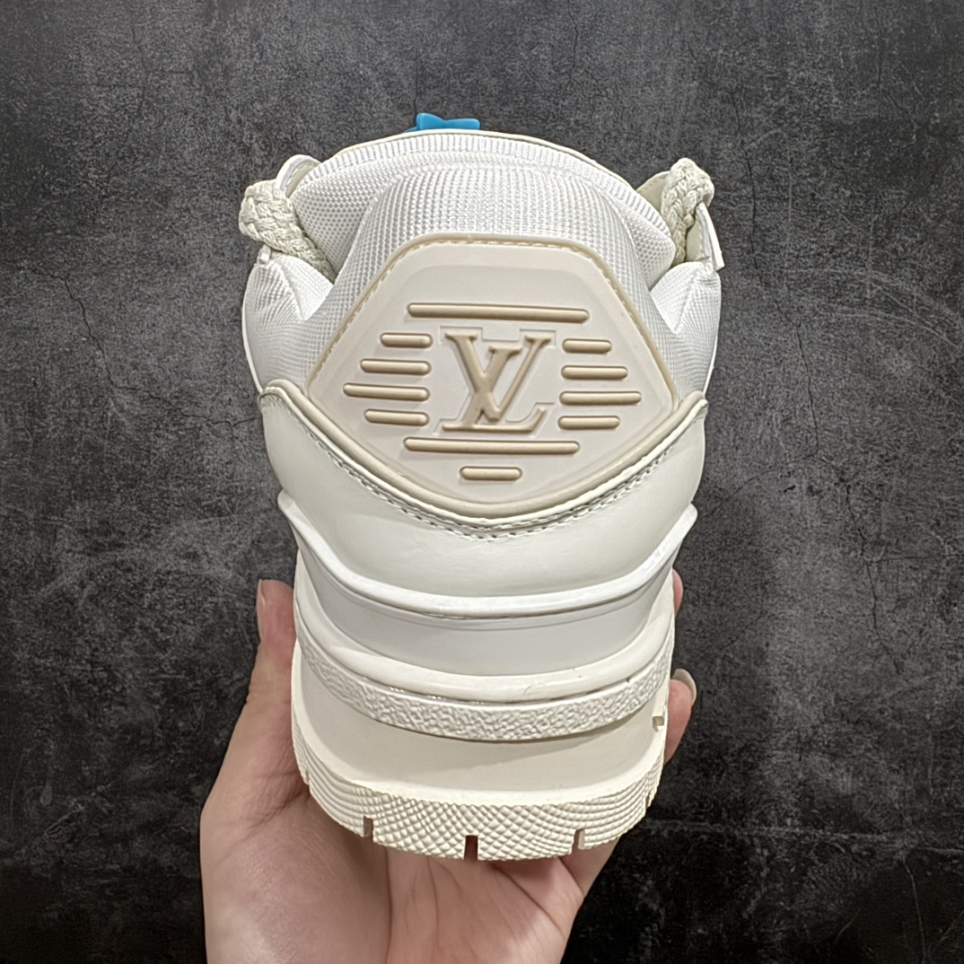 顶级重磅版 LV Trainer 米白胖丁福利开启 佛山原单空胶 头层皮