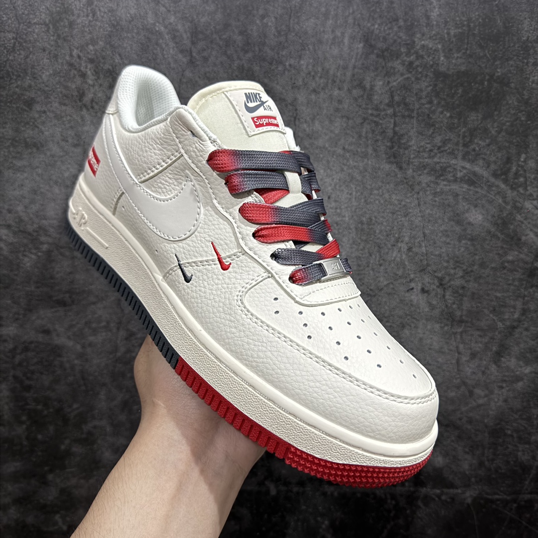 图片[3]-【公司级】Nk Air Force 1\’07 Low Supreme联名-米白红蓝双拼 空军一号低帮休闲板鞋rn#原楦头原纸板 原装鞋盒 定制五金配件 内置全掌气垫 原厂鞋底 r 货号：XZ6188-228 尺码：36 36.5 37.5 38 38.5 39 40 40.5 41 42 42.5 43 44 44.5 45 编码：HXS310320-鞋库