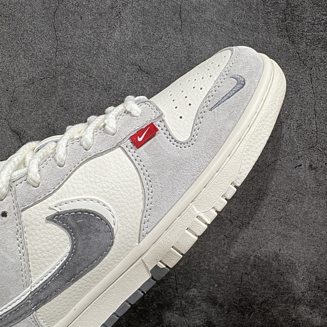 图片[6]-【定制版】Nk SB Dunk Low 北面联名-灰猪八藏蓝勾 周年高端定制 低帮休闲板鞋 SJ1089-009 #定制鞋盒 大厂纯原品质出货 超高清洁度 皮料切割干净无任何毛边 细节完美  尺码：36 36.5 37.5 38 38.5 39 40 40.5 41 42 42.5 43 44 44.5 45 46 编码：FS240260-鞋库