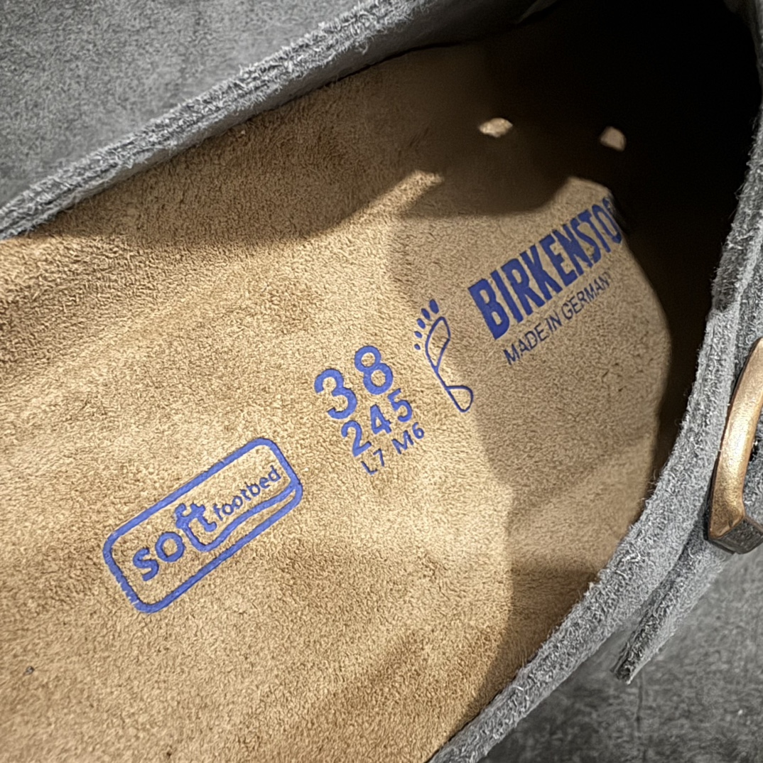 图片[7]-【X1版本】市面顶级版本德国百年知名鞋履品牌·博肯Birkenstock 勃肯包拖系列‼️n勃肯伦敦系列低帮牛皮绒面革平底复古软木休闲鞋n原产品质 采用质地柔软牛皮绒面革植入羊羔毛鞋垫和里衬材质n中底搭载缓震软木橡胶 尺码：35 36 37 38 39 40 41 42 43 44 45 编码：HH260280-鞋库