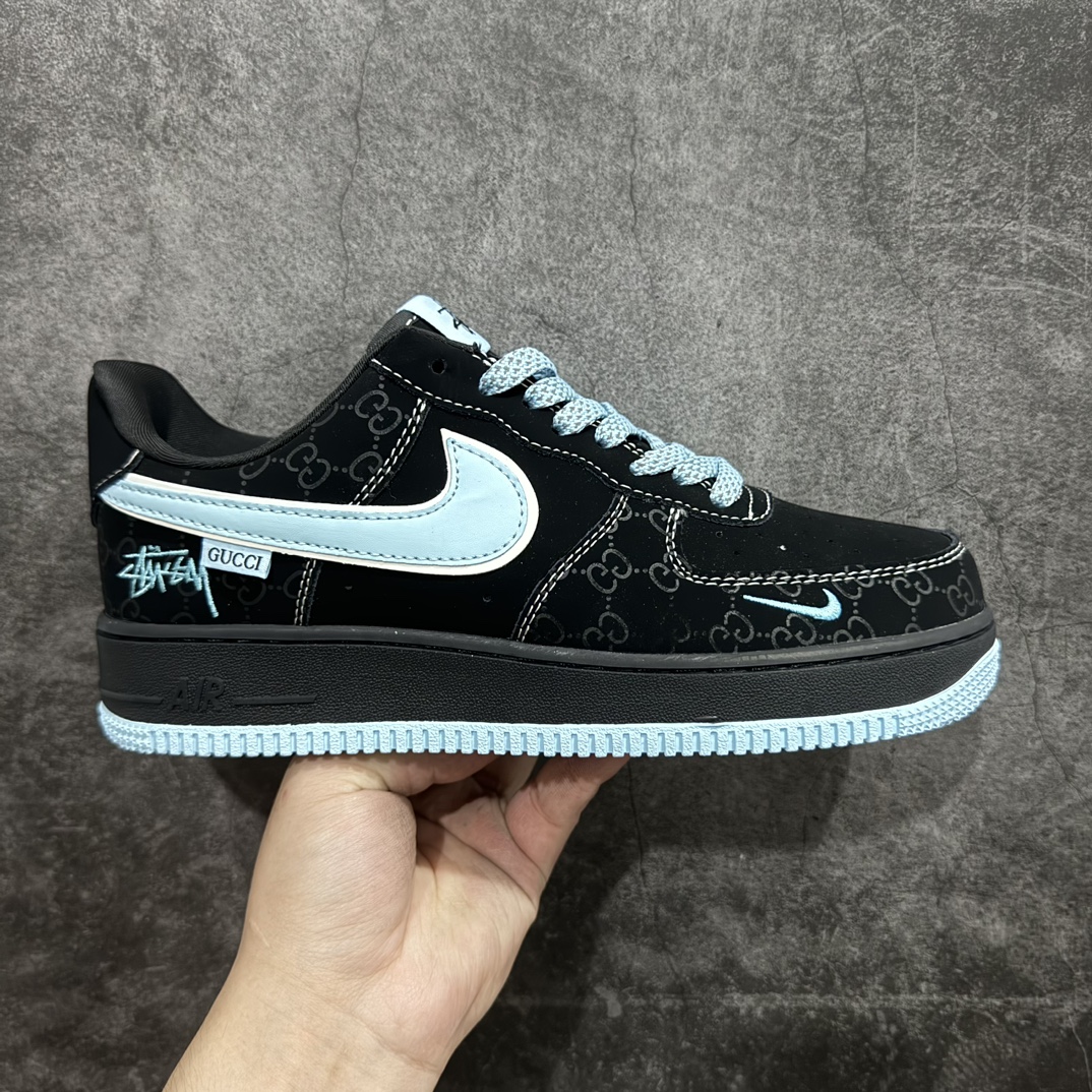 【定制版】Nk Air Force 1\’07 Low 斯图西联名-黑蒂芙尼 空军一号低帮休闲板鞋 KK1988-008rn#原楦头原纸板 原装鞋盒 定制五金配件 内置全掌气垫 原厂鞋底 r 尺码：36 36.5 37.5 38 38.5 39 40 40.5 41 42 42.5 43 44 44.5 45 编码：HXS310320-鞋库