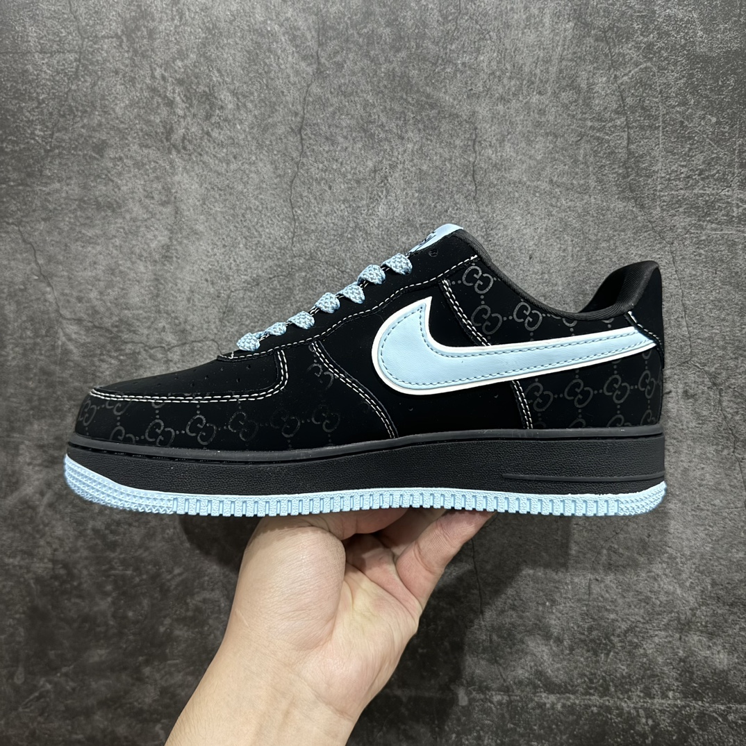 图片[2]-【定制版】Nk Air Force 1\’07 Low 斯图西联名-黑蒂芙尼 空军一号低帮休闲板鞋 KK1988-008rn#原楦头原纸板 原装鞋盒 定制五金配件 内置全掌气垫 原厂鞋底 r 尺码：36 36.5 37.5 38 38.5 39 40 40.5 41 42 42.5 43 44 44.5 45 编码：HXS310320-鞋库