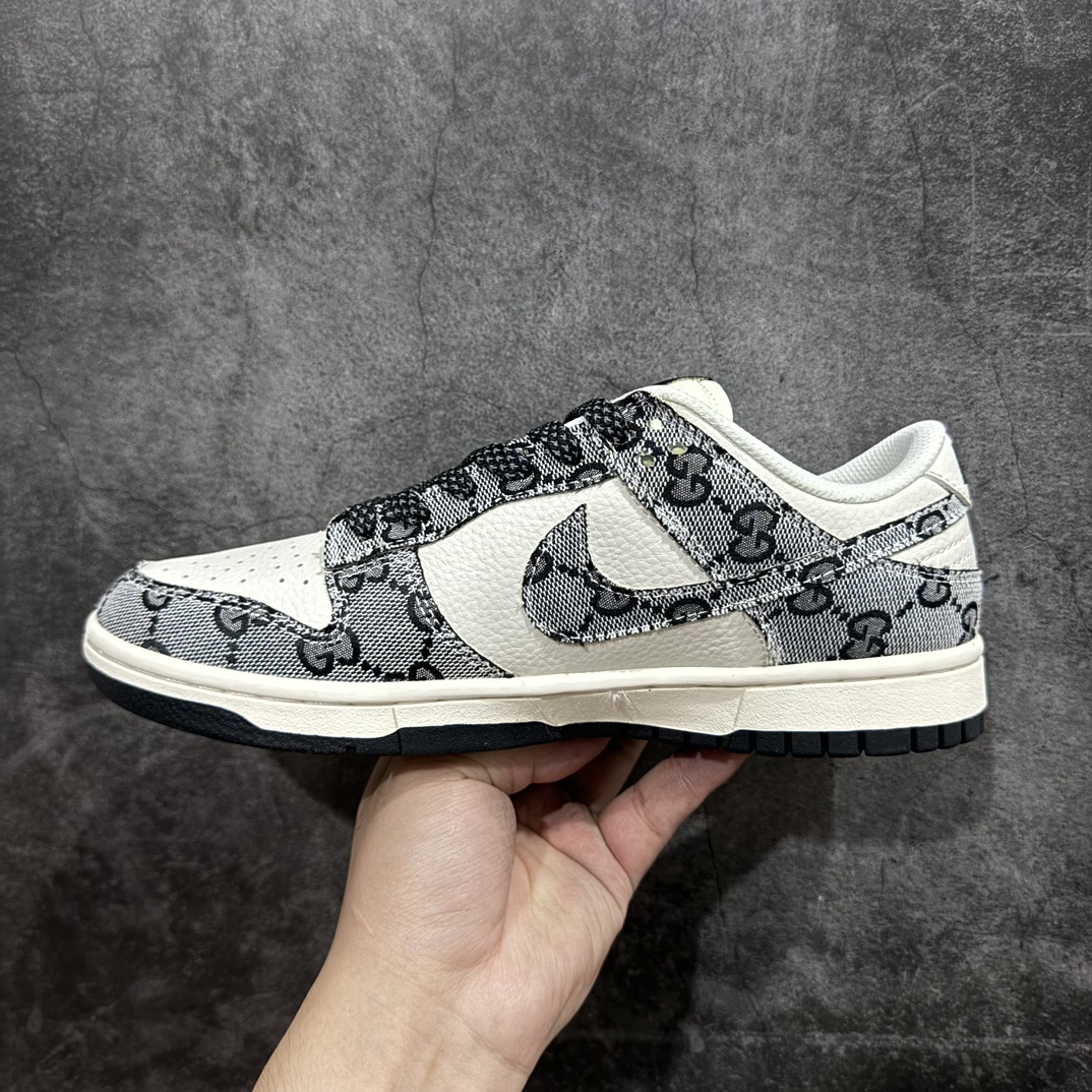 图片[2]-【定制版】Nk SB Dunk Low 古驰联名-灰花纹 周年高端定制 低帮休闲板鞋  #定制鞋盒 大厂纯原品质出货 超高清洁度 皮料切割干净无任何毛边 细节完美货号：BB9676-311 尺码：36 36.5 37.5 38 38.5 39 40 40.5 41 42 42.5 43 44 44.5 45 编码：HXS260280-鞋库